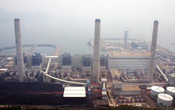 An aerial view of the Lamma Island power station in Hong Kong that produces electricity using charcoal. In 2006, China surpassed the United States by an 8 percent increase in carbon dioxide emissions. (Laurent Fievet/AFP/Getty Images)