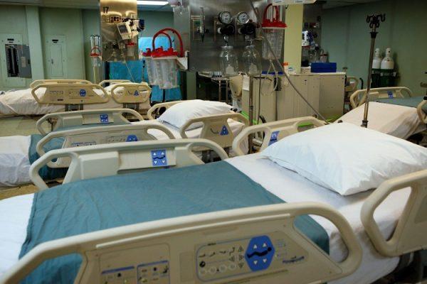 Beds are prepared in the intensive care unit section of the Navy hospital ship U.S.N.S. Comfort during a media tour of the ship Jan. 15, 2010 in Baltimore, Md. (Alex Wong/Getty Images)