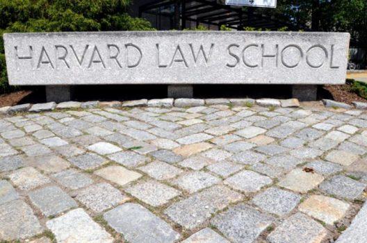 The entrance to Harvard Law School campus is seen in this file photo. (Darren McCollester/Getty Images)