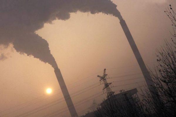 A coal-powered power plant is seen belching smoke on the outskirts of Linfen, China, in this undated photo. Linfen is regarded as one of the cities with the worst air pollution in the world. (Peter Parks/AFP/Getty Images)