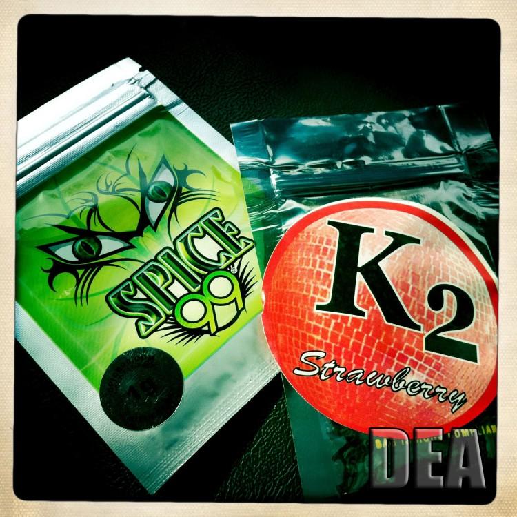 Synthetic marijuana, seen in these two packages, was banned in New York City and state by both the city and state Health Departments. (Drug Enforcement Agency)