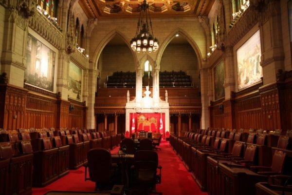 A view of the Senate chamber on Parliament Hill in Ottawa on Jan. 13, 2011. (The Canadian Press/Sean Kilpatrick)