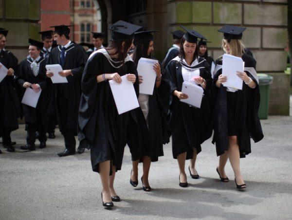 Students at the University of Birmingham graduate in England on July 14, 2011. (Christopher Furlong/Getty Images)