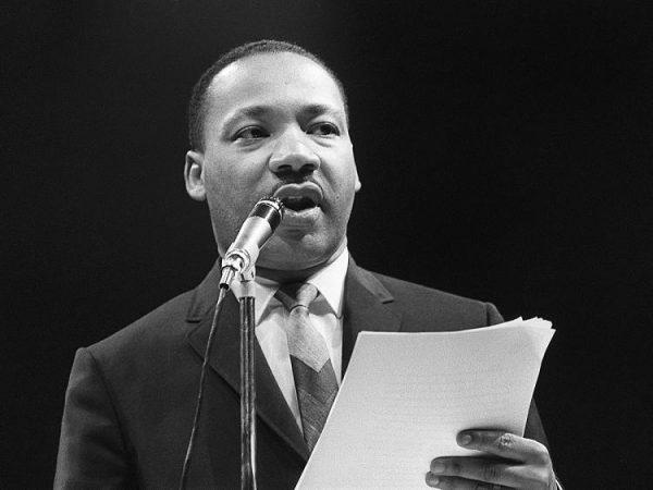 A recording of a speech by Martin Luther King (seen in this 1966 photograph) turned up at a college in Kansas. (AFP/Getty Images)