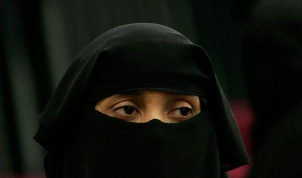 A stock photo of a woman wearing a face veil (Scott Barbour/Getty Images)