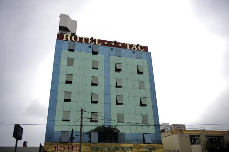 Facade of the Hotel where Dutch citizen Joran Van Der Sloot allegedly killed Peruvian citizen Stephany Flores Ramirez, in Lima on June 2, 2010. (Ernesto Benavides/AFP/Getty Images)