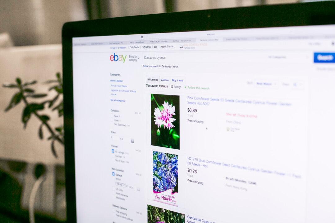 Trade of Invasive Plants Blooms on eBay