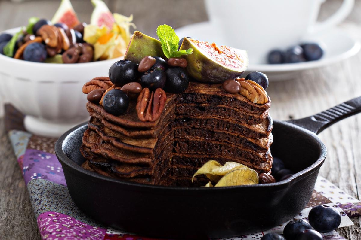 Gluten Free Chocolate Pancakes