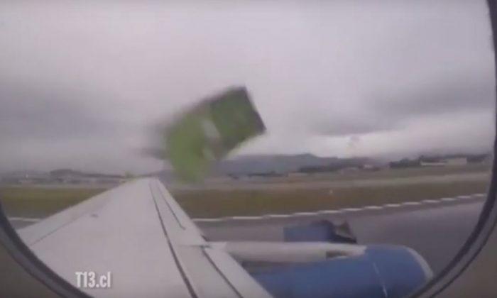 Part of Engine Falls Off Plane During Takeoff in Chile