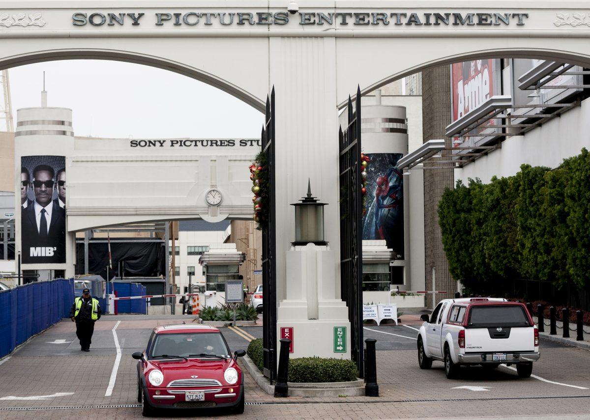 The entrance of Sony Pictures Entertainment studio lot in Culver City, Calif., on Dec. 18, 2014. (Damian Dovarganes/AP Photo)