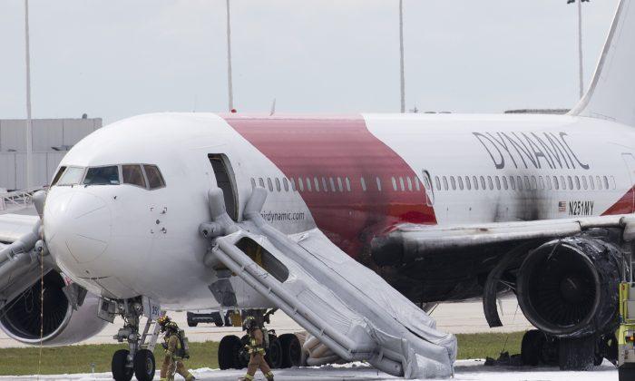 Jet Engine Catches Fire at Airport in Florida; Some Injuries