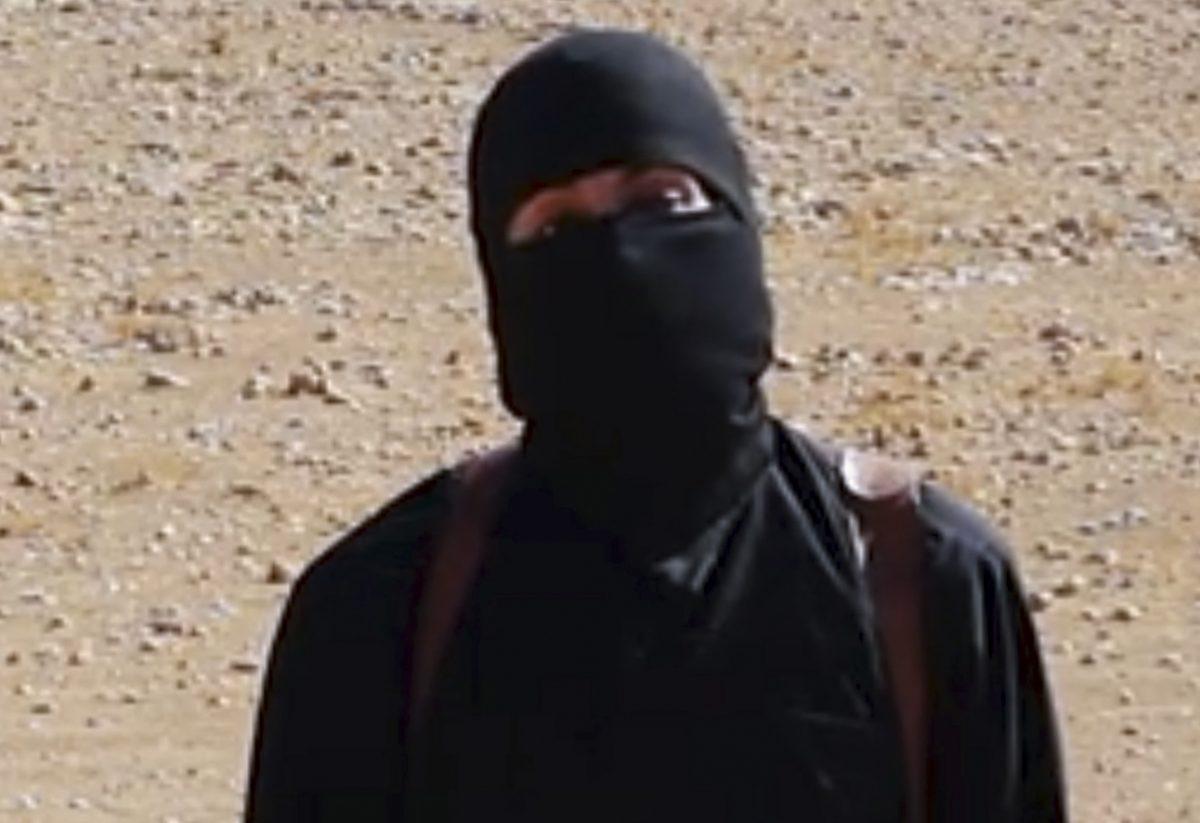 This still image from undated video released by Islamic State militants on Oct. 3, 2014, purports to show the militant known as Jihadi John. (AP Photo)