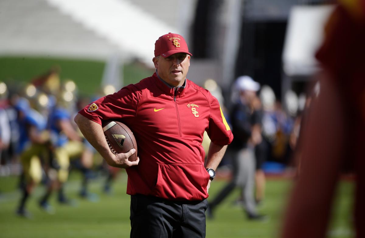 Interim Coach Helton Leads USC Into Pac-12 Title Game