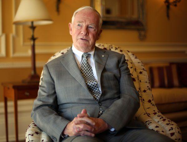 Then-Gov. Gen. David Johnston at Rideau Hall on Oct. 9, 2013.  (The Canadian Press/Fred Chartrand)