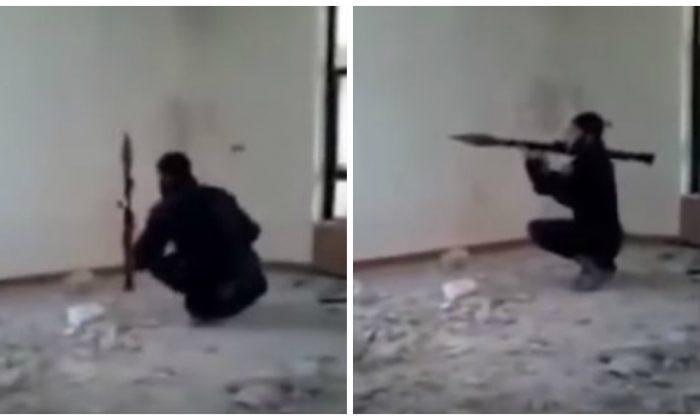 Viral Video: ISIS Fighter Blows Himself up With Rocket Launcher