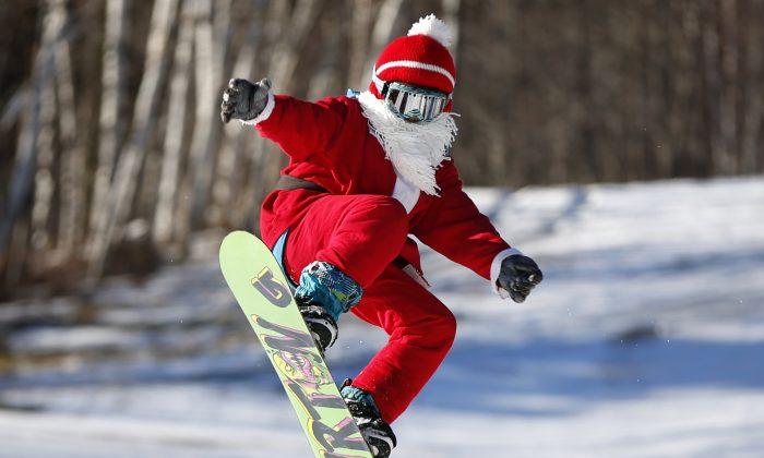 Ho, Ho, Snow: Santa’s Helpers Get Jolly on the Slopes