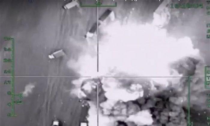 Russia Unleashes Barrage of Airstrikes in Syria, Including 1st From Submarine