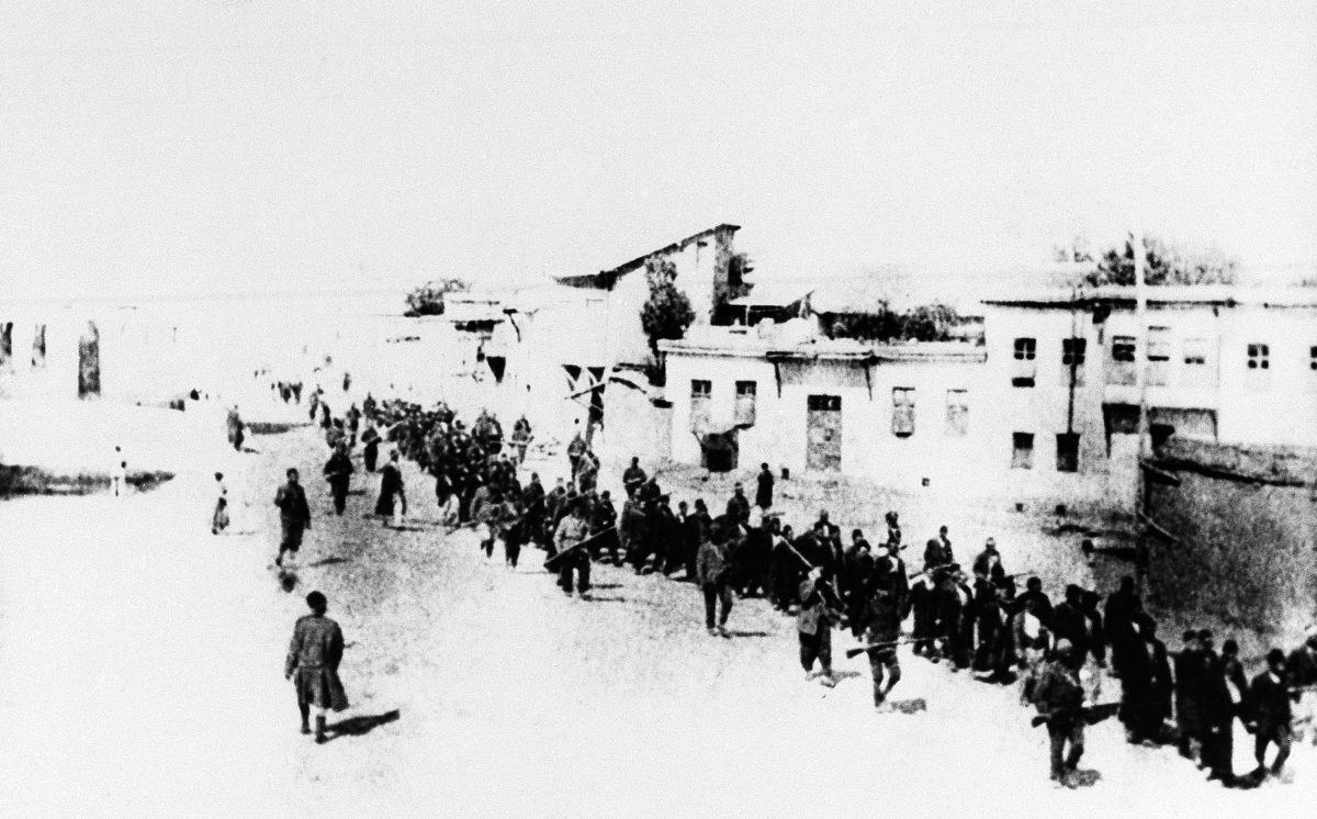 Turkey in 1915. Armenians were marched long distances and said to have been massacred. (AP Photo)