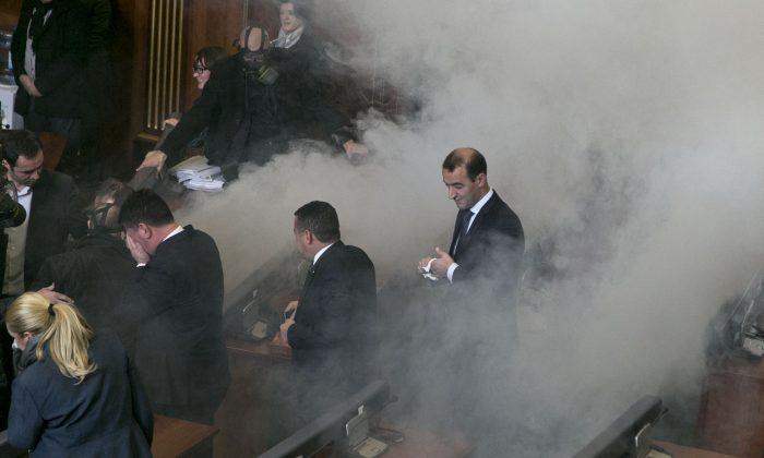 Kosovo Opposition Releases Tear Gas in Parliament