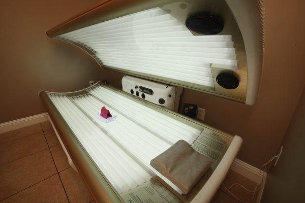 This file photo shows an open tanning bed in Sacramento, Calif. (AP Photo/Rich Pedroncelli, File)