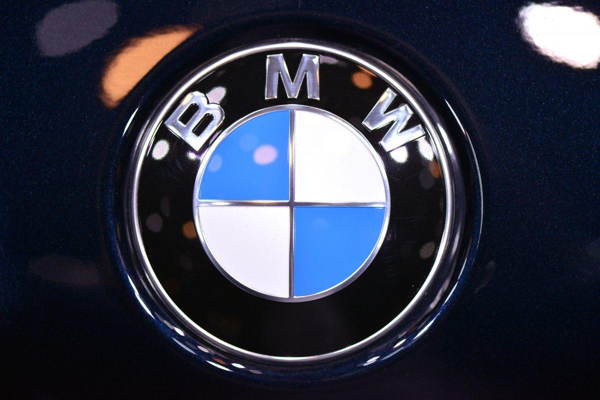 The BMW logo is seen during the 83rd Geneva Motor Show in Geneva, Switzerland, on March 5, 2013. (Harold Cunningham/Getty Images)