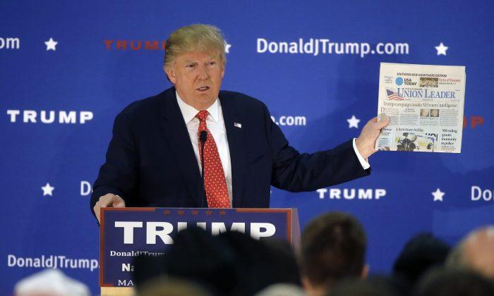 Trump Attacks Publisher of Largest New Hampshire Newspaper