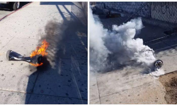 Viral Video: Man Films as His Hoverboard Bursts Into Flames