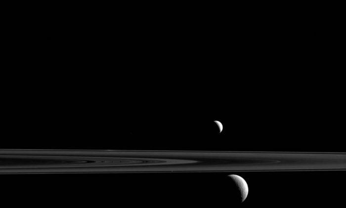 Find the Moon: NASA Pic of Saturn’s Rings Has Hidden Third Moon