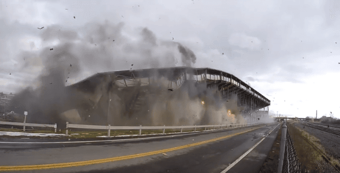 Video Shows New York State Fairgrounds Grandstand Imploding After 268 Explosives Detonated