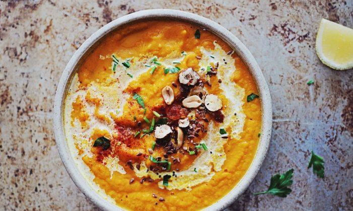 Warm Sweet Potato Pumpkin Soup (Recipe)