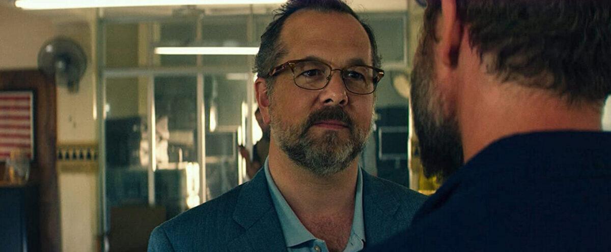 Bob the CIA Station Chief (David Costabile, L) and Tyrone "Rone" Woods (James Badge Dale), in "13 Hours: The Secret Soldiers of Benghazi." (Christian Black/Paramount Pictures/3 Arts Entertainment/Bay Films)