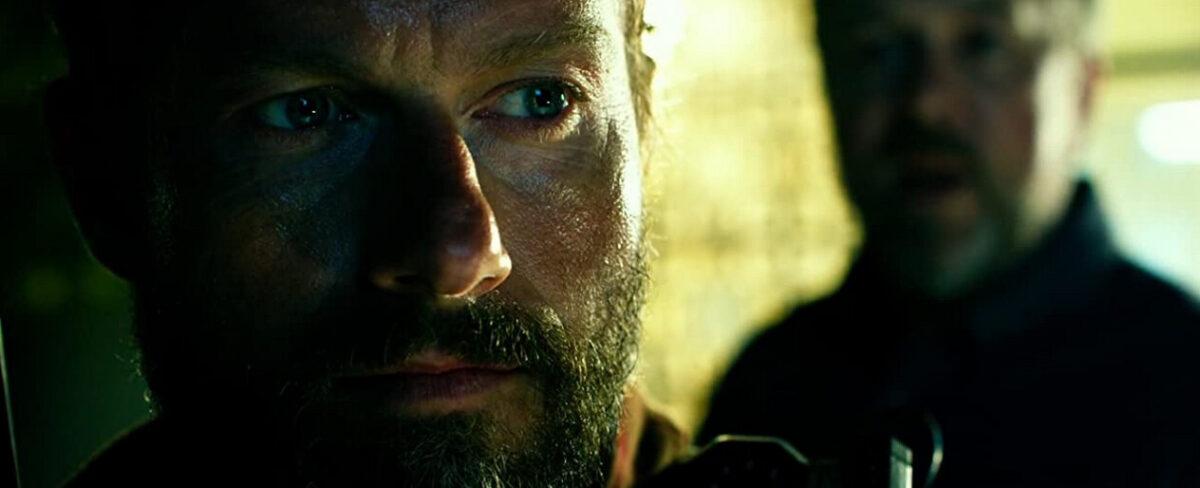 Tyrone "Rone" Woods (James Badge Dale) lets the CIA Station Chief (David Costabile) know that he is no longer in command, in "13 Hours: The Secret Soldiers of Benghazi." (Paramount Pictures/3 Arts Entertainment/Bay Films)