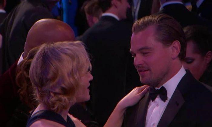 Kate Winslet and Leonardo DiCaprio Reunited at the Golden Globes
