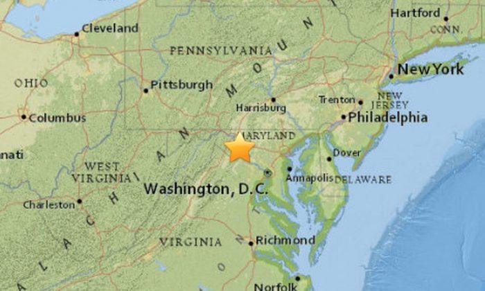 Earthquake Hits About 45 Miles Northwest of Washington, DC: USGS