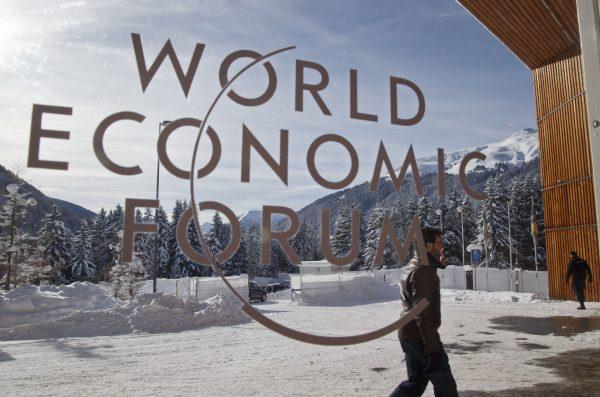 The main entrance of the congress center where the World Economic Forum will take place later this week in Davos, Switzerland. (Michel Euler/AP Photo)