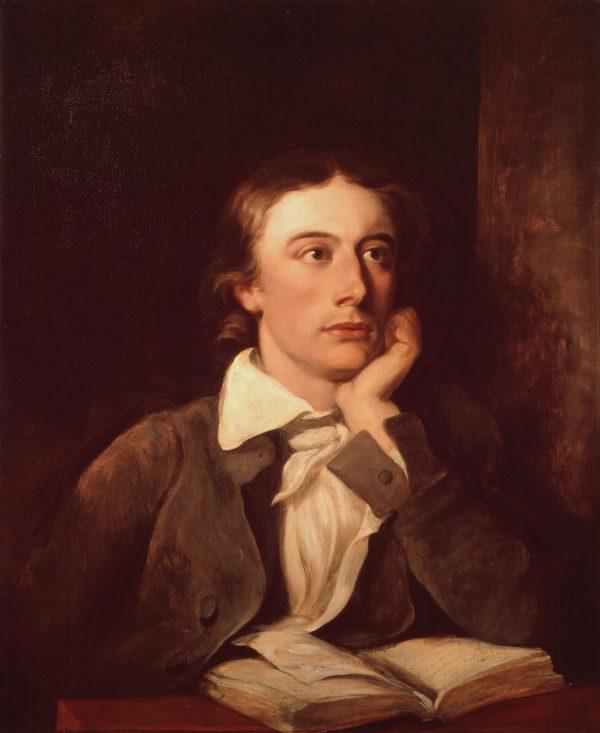 A portrait of John Keats (1822) by William Hilton, after Joseph Severn. (Public Domain)