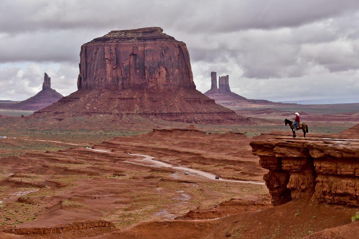 The Merrick Butte in the Monument Valley Navajo Tribal Park, Utah, on May 16, 2015. (Mladen Antonov/AFP/Getty Images)