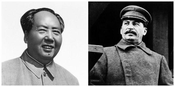(Left) Mao Zedong; (Right) Josef Stalin. (AP Photo)
