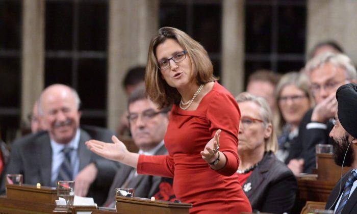 As Canada Signs TPP, Freeland Says Feds Studying Economic Impacts