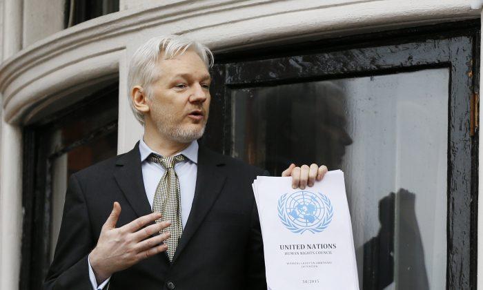 WikiLeaks Says ‘Male Intruder’ Tried to Scale Wall at Embassy Where Assange Is Staying