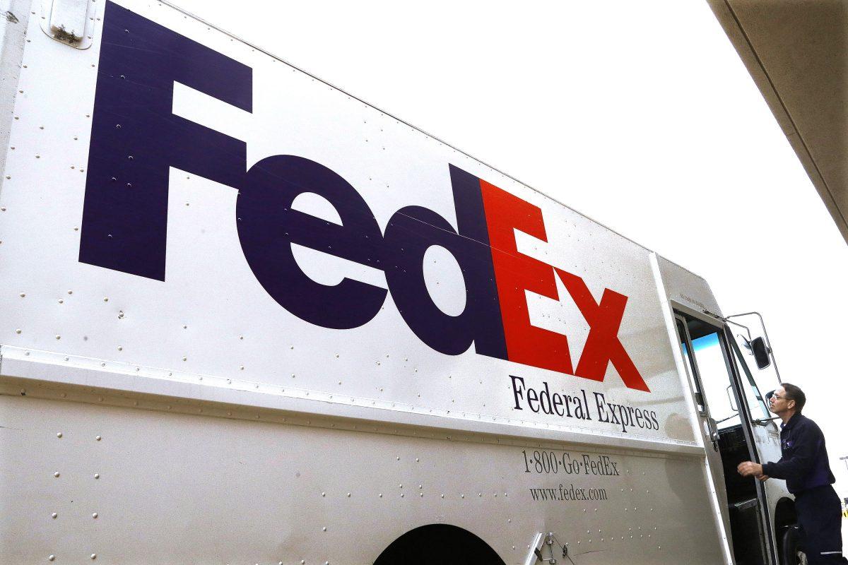 A stock photo shows a FedEx truck. (Seth Perlman/AP Photo)