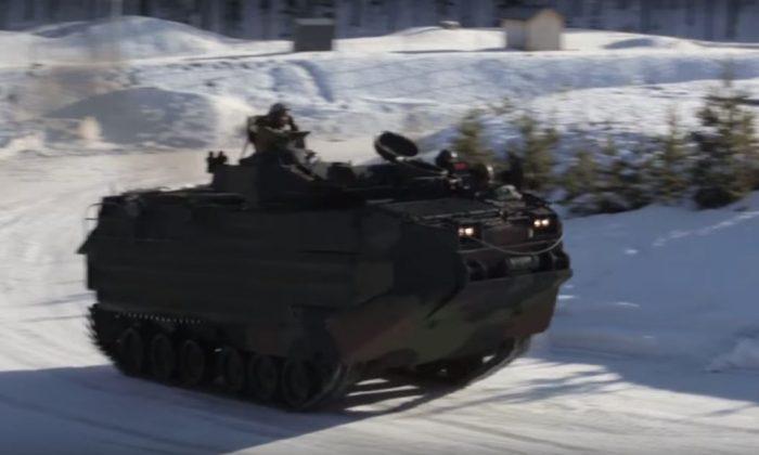 Watch US Marines Drift With Amphibious Assault Vehicles