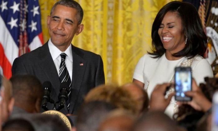 Video: President Obama Jokes After Woman Compliments the First Lady