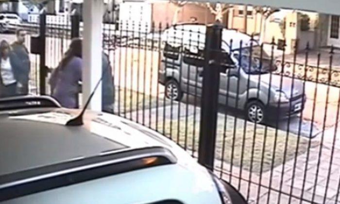 Video: Security Footage Captures Woman Outsmarting Two Robbers