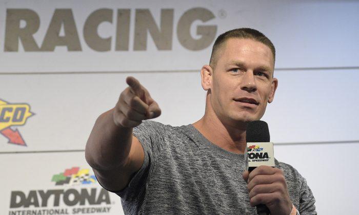 Watch: NASCAR Reporter Whips WWE Wrestler John Cena in the Face With Her Ponytail at Daytona 500