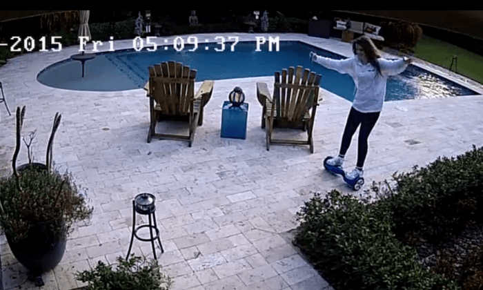 Girl Goes Fishing For Her Hoverboard