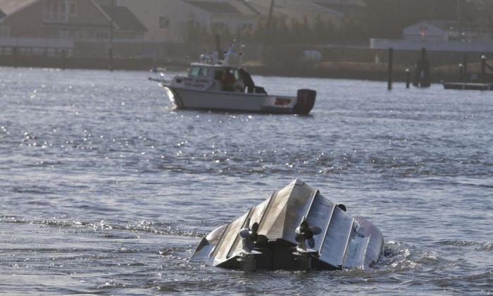 New York: Coast Guard Vessel Flips Over While Responding to Grounded Fishing Boat