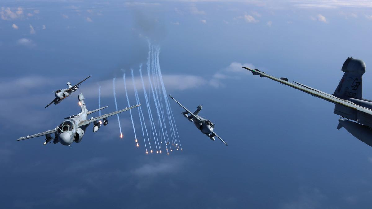 Watch the Marine Prowler Squadrons Take Their Last Flight Together