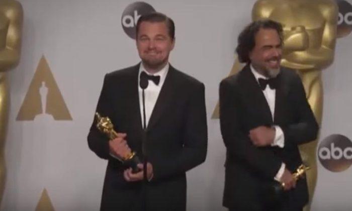 After His Oscar Win, Leonardo DiCaprio Tries to Keep Straight Face During Odd Question
