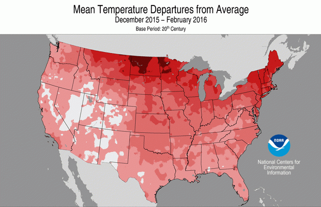 The US Just Had Its Hottest Winter on Record